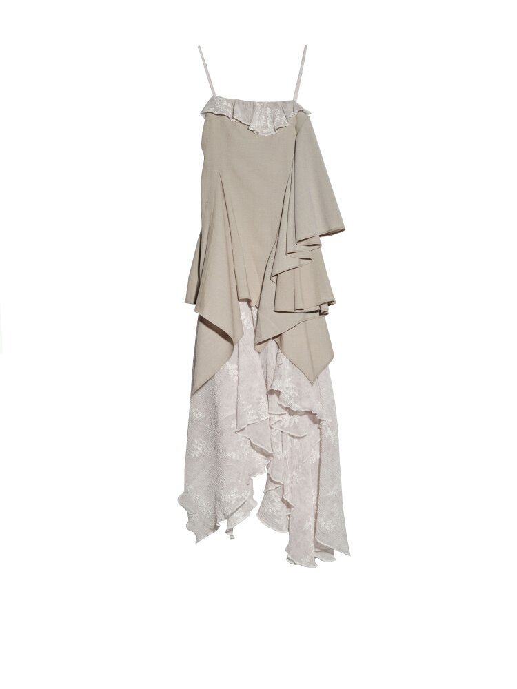 Embroidery Stitching Layered Sundress【s0000015702】