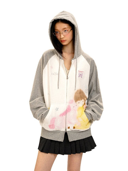 Horse Diamond Hooded Sweatshirt【s0000016436】