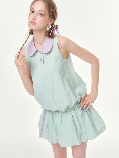 Mint Green Doll Collar Dress【s0000016614】