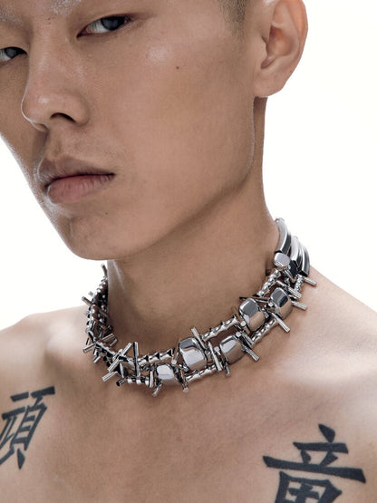 Illusory Heavy Duty Punk Choker Chain【s0000018814】