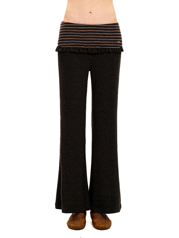 Contrasting Stripe Lace Trousers【s0000016120】