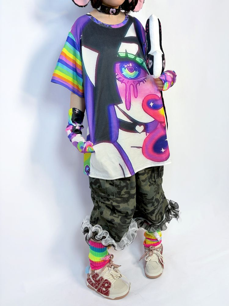 Cartoon Print Short Sleeve Tee【s0000013734】