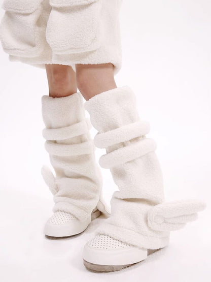 Angel Lamb Wool Legwarmers【s0000010625】