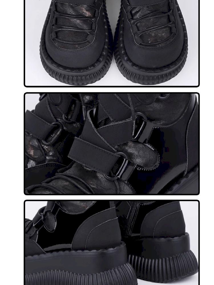 Retro Light Punk Thick Bottom Short Boots【s0000011702】