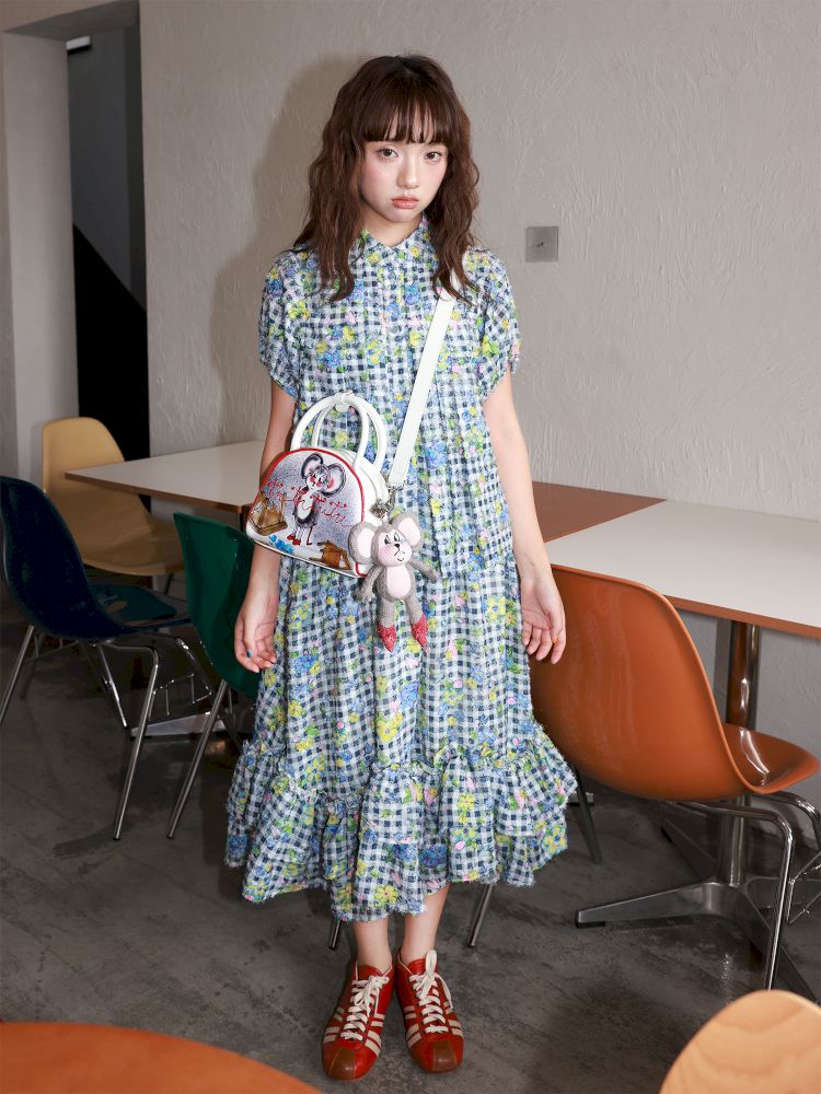 Small mouse microfiber leather handbag【s0000012826】