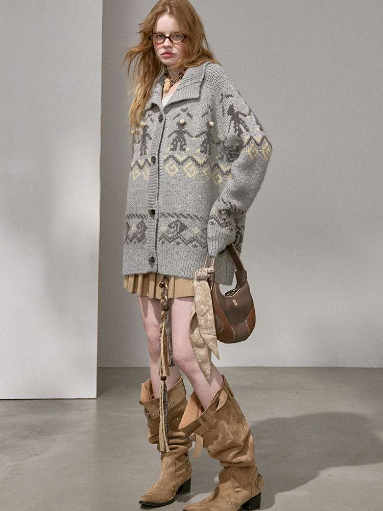 Furball Knitted Cardigan Jacket【s0000015222】