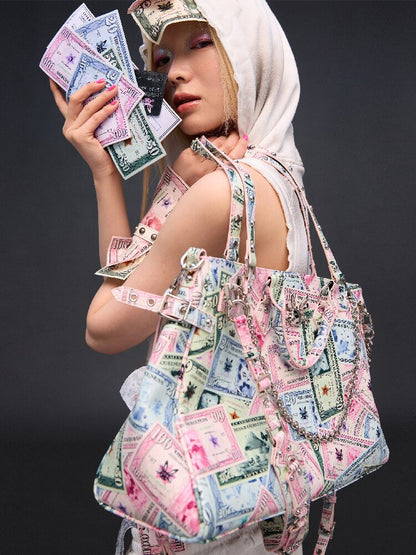 Money Print Multi Bag Crossbody Bag【s0000017842】