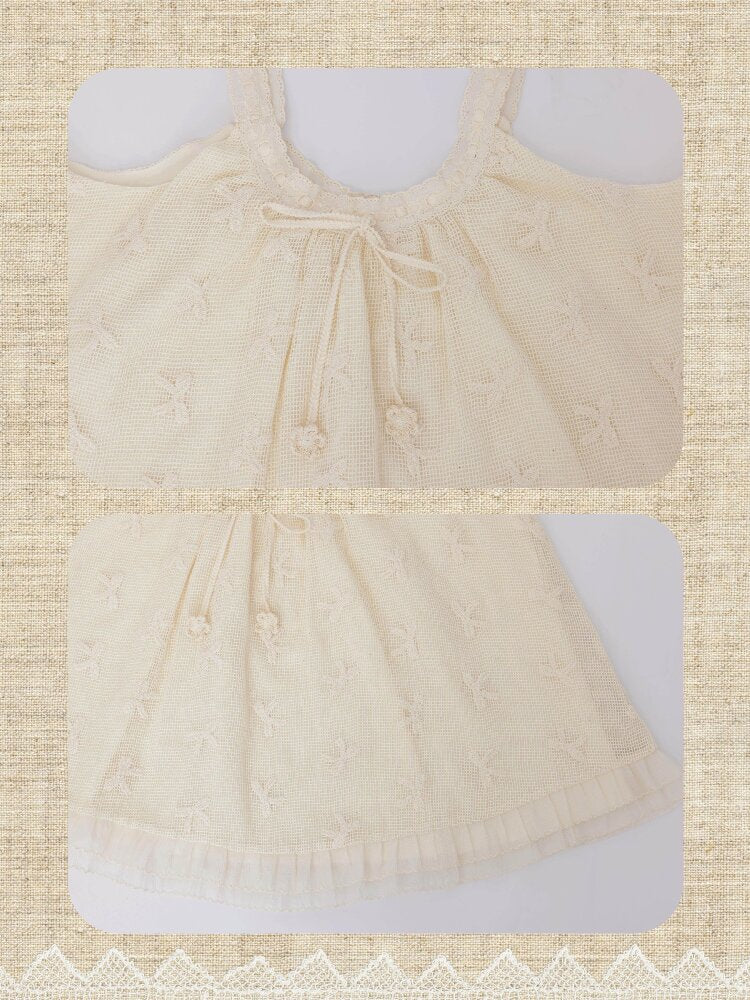 Bow Hook Flower Lace Suspenders【s0000016503】