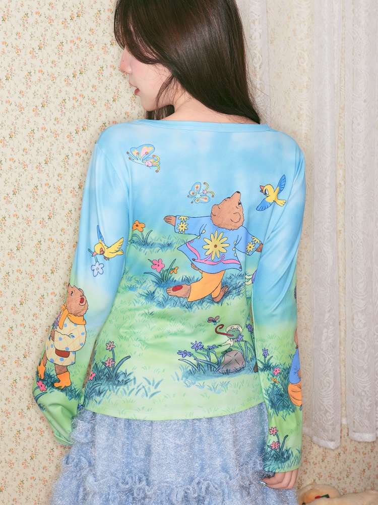 Diamond Letter Stretch Base Shirt【s0000014499】