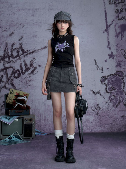 Metallic Accessories Flutter Half Skirt【s0000013367】