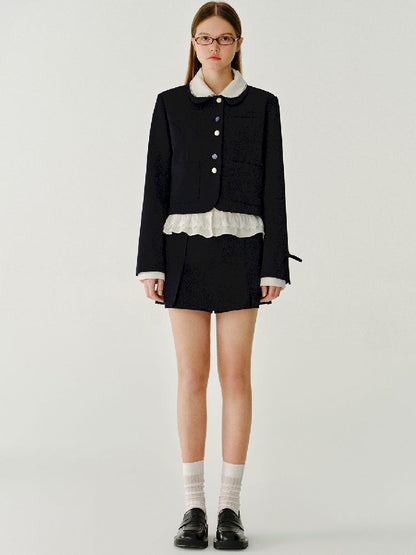 Peplum Double Layer Bottom Short【s0000011971】