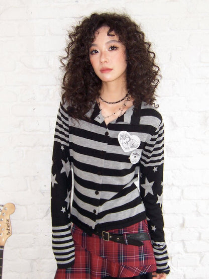 Classic Cut Star Knit Cardigan【s0000017900】