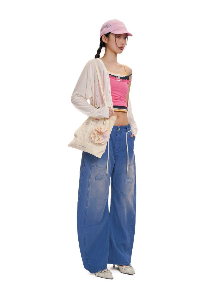Washed Machete Wide Leg Pants【s0000012524】