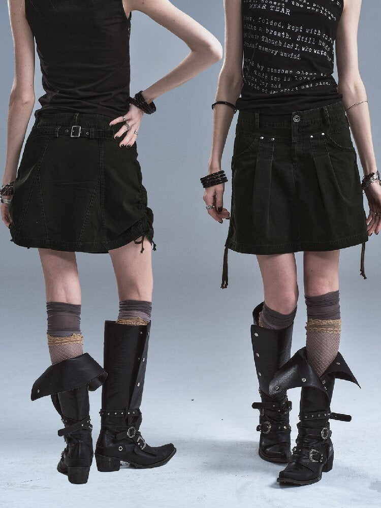 Wear Side Drawstring Split Skirt【s0000016894】
