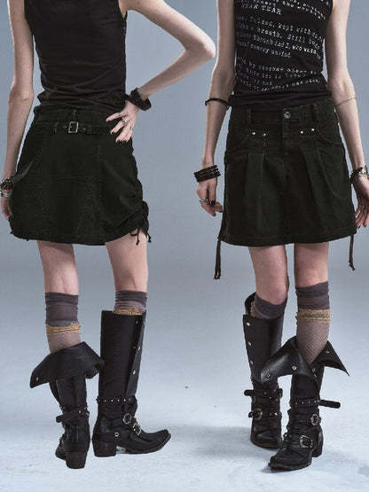Wear Side Drawstring Split Skirt【s0000016894】