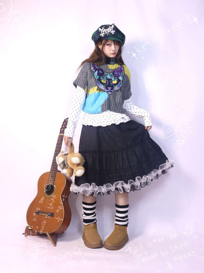 Oreo Stacked Knitted Sock Covers【s0000014621】