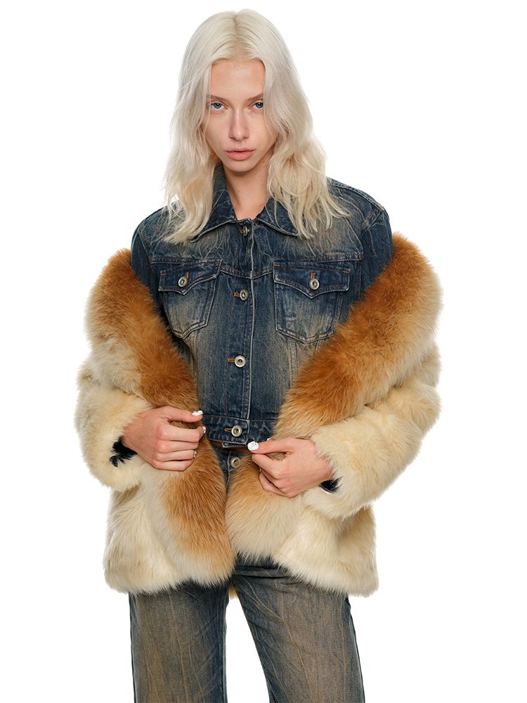 Gradient FOX FUR COAT [S0000010638]