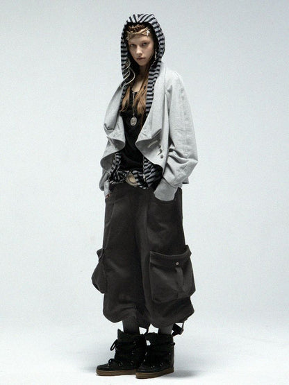 Lapel Sailor Pirate Style Sweatshirt Jacket【s0000011839】