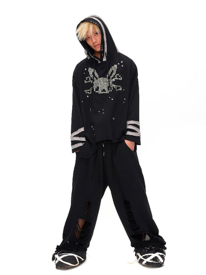 Riveted Rabbit Skull Sweatshirt【s0000016042】