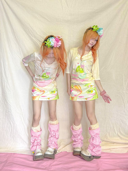 Polka Dot Stripe Drawstring Sockliner【s0000013235】