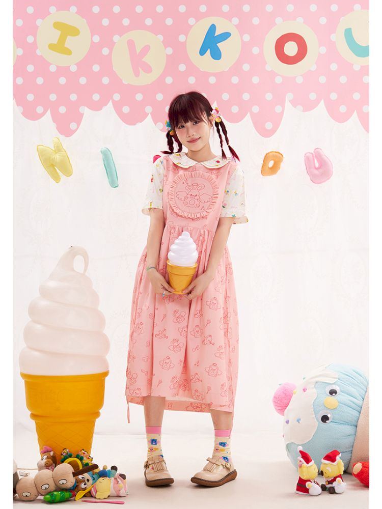 Animal angel knitted mid-calf socks【s0000013194】