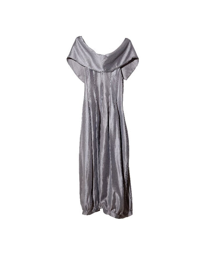 Modern Retro Glossy Balloon Dress【s0000016869】