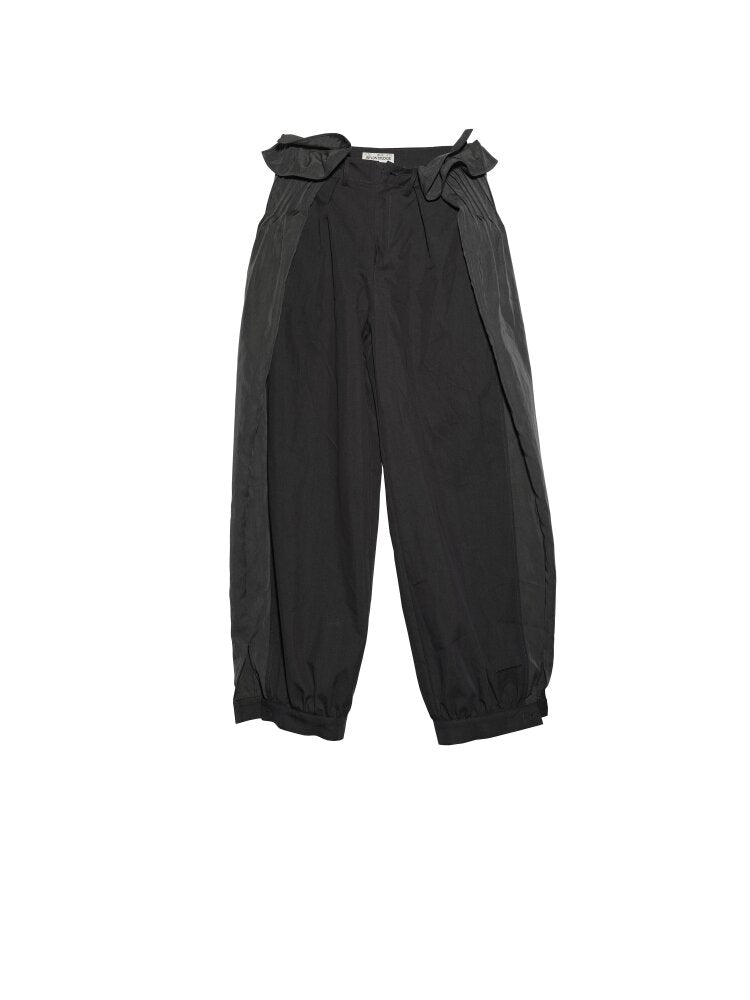 Pleated Patchwork Lantern Bubble Pants【s0000015690】