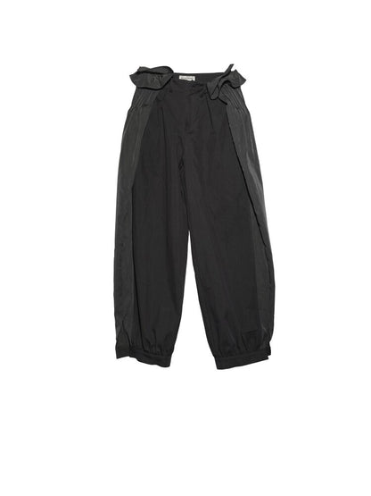 Pleated Patchwork Lantern Bubble Pants【s0000015690】
