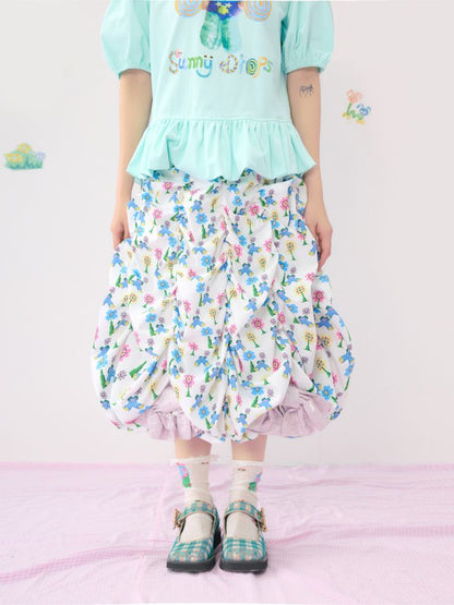 Large Silhouette Halter Puffy Skirt [S0000009545]