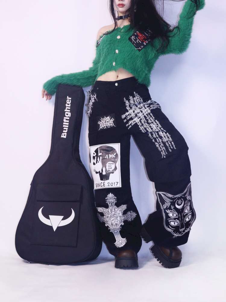 Green Y2K Loose Velvet Sweater【s0000014623】