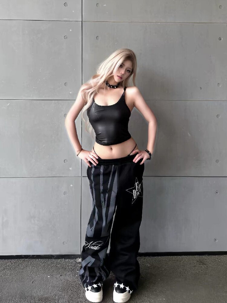 Flag Sub-Print Boxing Sweatpants【s0000018274】
