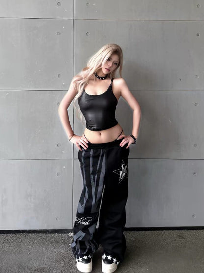Flag Sub-Print Boxing Sweatpants【s0000018274】