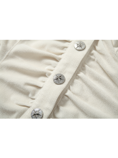 Pleated Waisted Short Work Shirt【s0000011434】