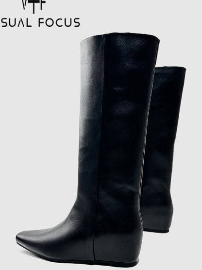 Retro Square Toe Knight Boots【s0000015722】