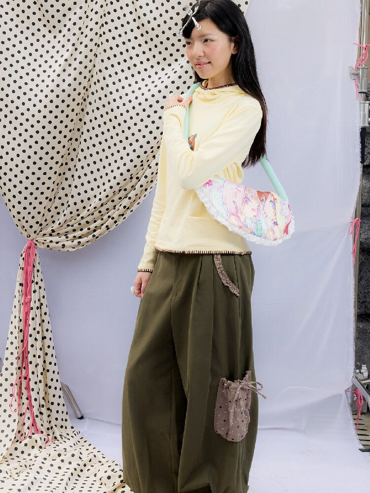 Patchwork Bud Green Cargo Pants【s0000015850】