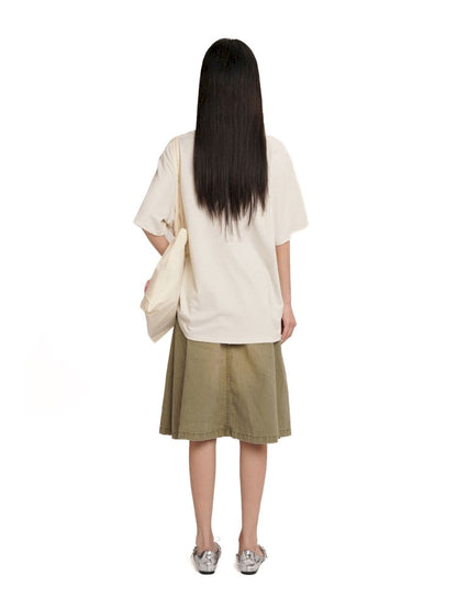 Soft collar worn Loose short-sleeved T-shirt【s0000012544】
