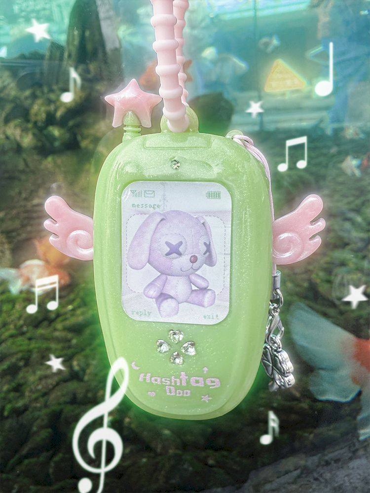 Clover Wings Angel Vintage Cell Phone Pendant【s0000012203】