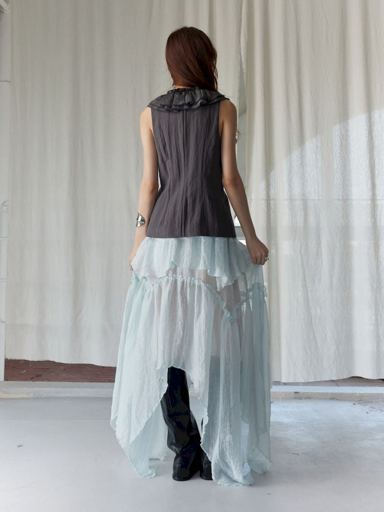Mambo Green Tank + Half Body Skirt【s0000013223】