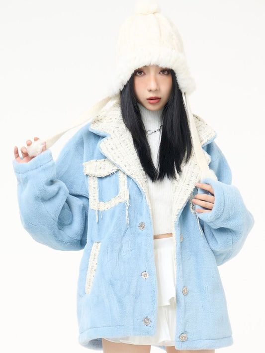 Small perfume style splicing jacket【s0000005155】