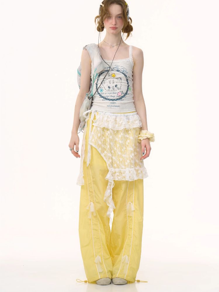 Lace Irregular Hem One Piece【s0000012227】