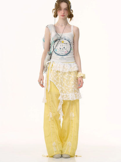 Lace Irregular Hem One Piece【s0000012227】