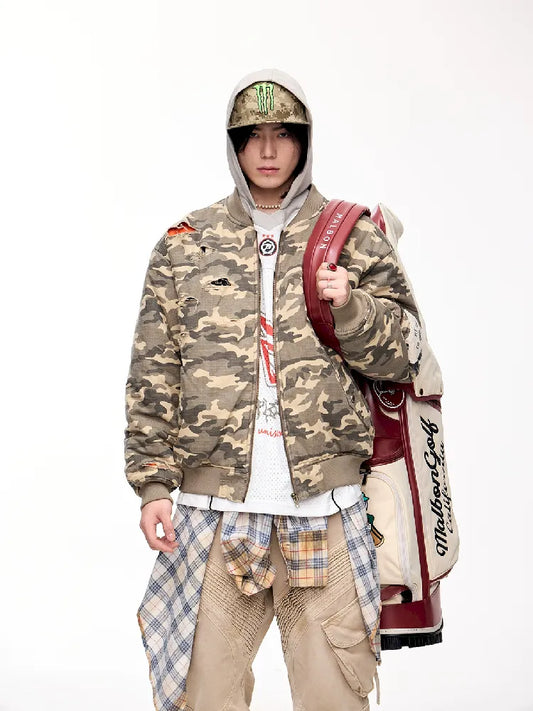 Retro Flight Baseball Jacket【s0000011352】