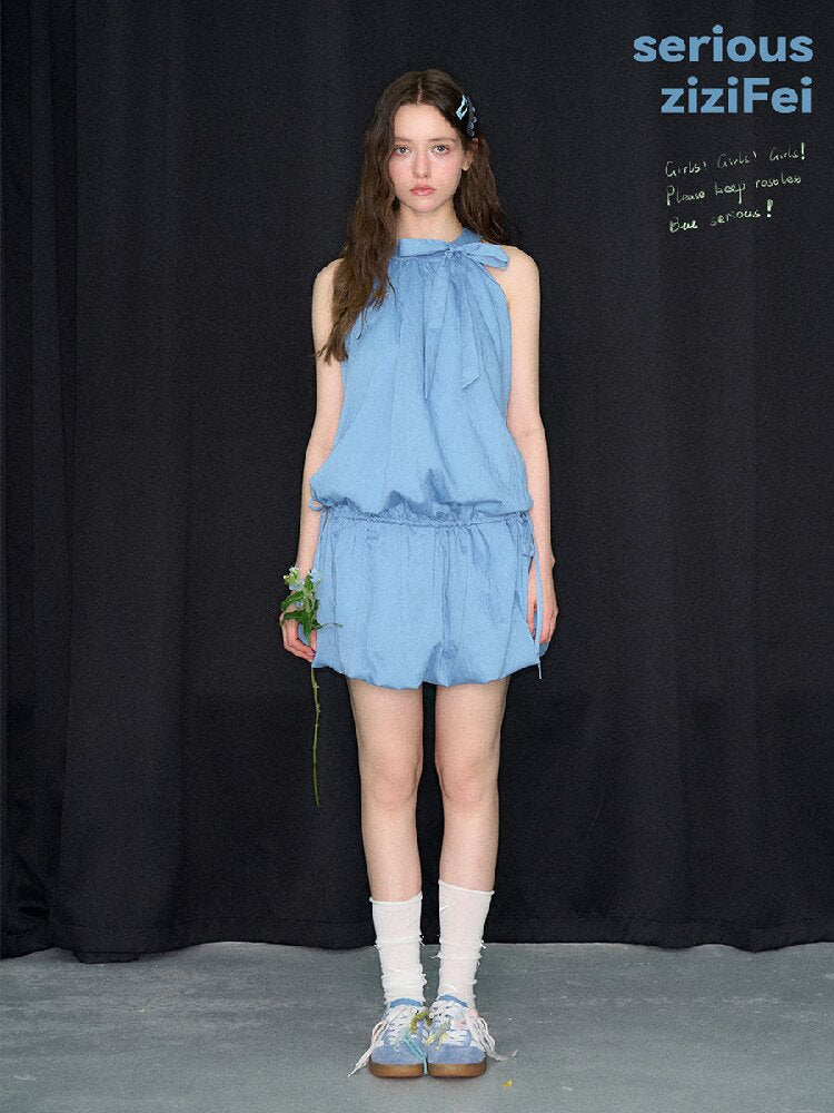 Summer Halter Off-Shoulder Dress【s0000017251】