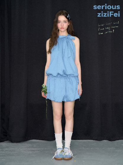 Summer Halter Off-Shoulder Dress【s0000017251】