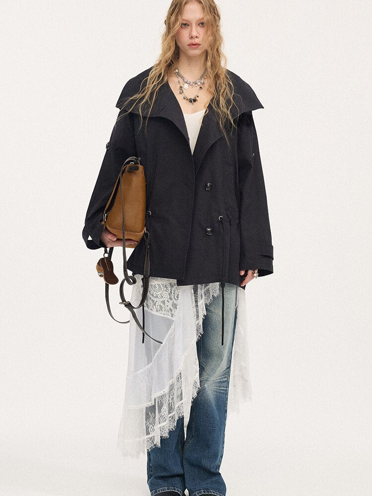 Double Drawstring Trench Coat【s0000015902】