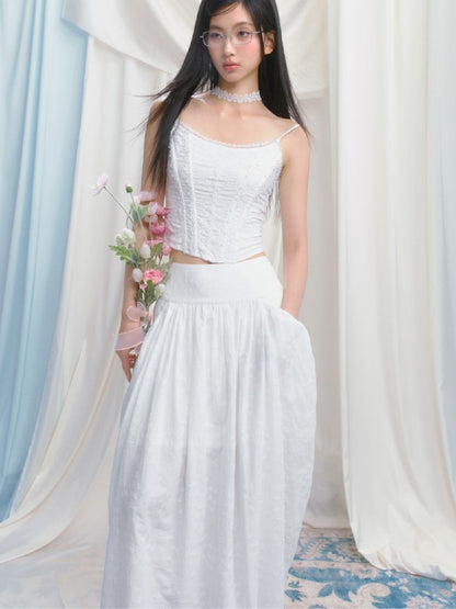 High-Waisted Half-Length Skirt【s0000012154】