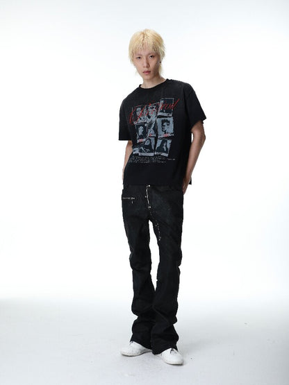 Portrait Vintage Printed T-Shirt【s0000017298】
