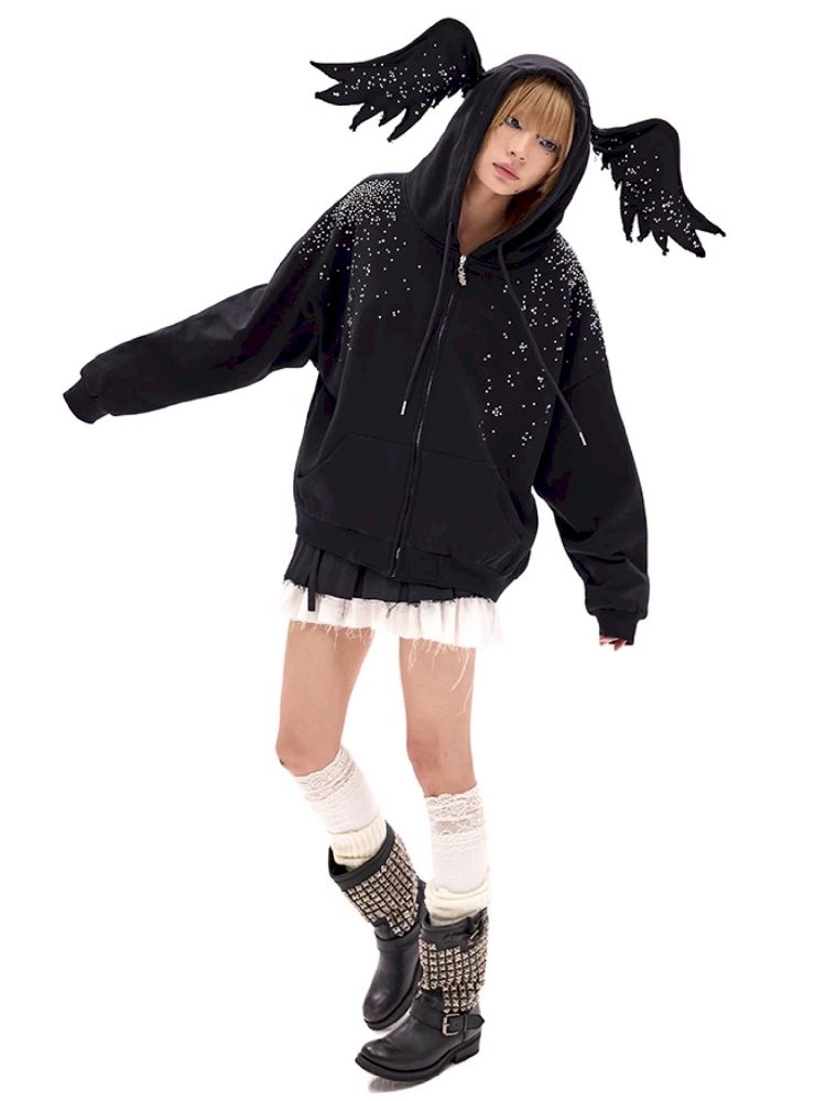 Black Angel Sweatshirt【s0000011792】