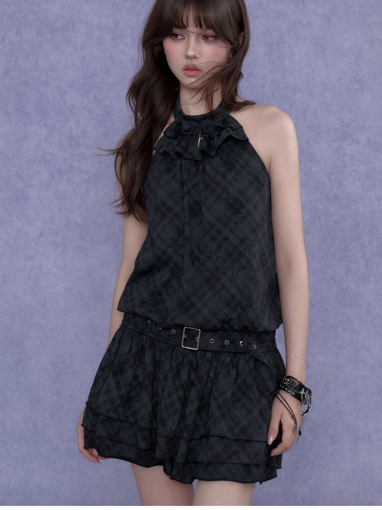 Old Fashioned Sweetheart Halter Dress【s0000017286】