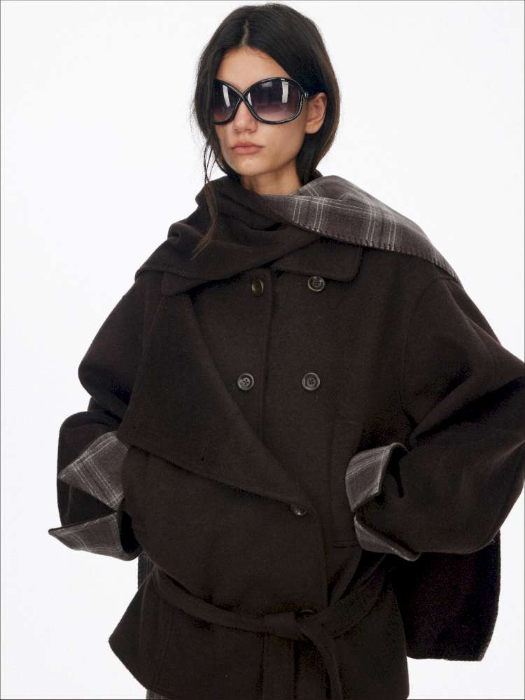 Wool Double Breasted Jacket Set【s0000015061】